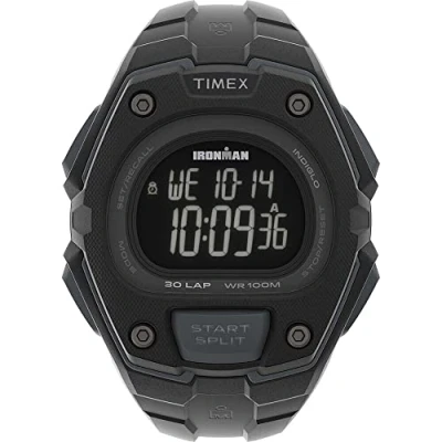Imagen de Timex Ironman Reloj clasico digital para hombre de 45mm con correa resina gris TW5M48600