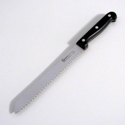 Imagen de Metaltex PROFESSIONAL Cuchillo Pan con Mango Baquelita color Negro. Hoja 19 cms