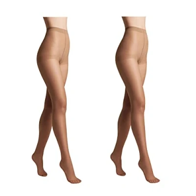 Imagen de Conte elegant Paquete de 2 pantis mujer duraderos semimate finos con bragas marcadas color liso SOLO 20