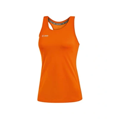 Imagen de JAKO Camiseta de Tirantes para Mujer Run 2.0, Mujer, Anchos, 6075, Naranja neón, 38