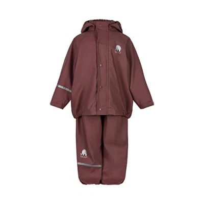Imagen de Celavi Basic PU Rain Set Chaqueta para Lluvia, Marrone, 120 cm Unisex niños