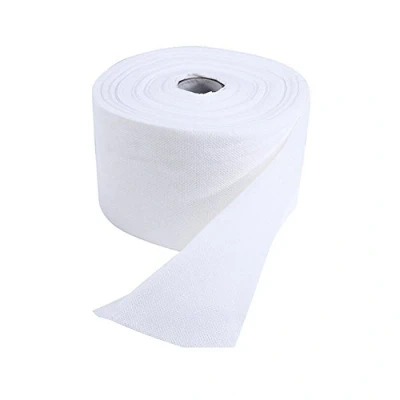 Imagen de 1 rollo desechable limpieza cara toalla no tejida toallitas desechables de maquillaje faciales suaves almohadillas (blanco)