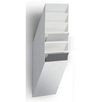 Imagen de Durable 1709760010 Juego de dispensadores folletos Flexiboxx 6 A4, 1 juego, blanco