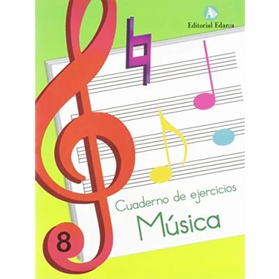 Imagen de Cuaderno de Música nº8 ejercicios. Ed. Primaria. (CUADERNOS MUSICA)