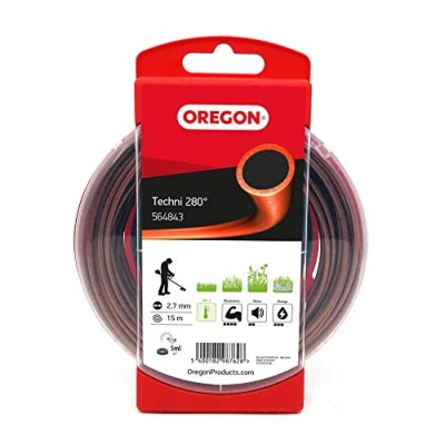 Imagen de Oregon Techni 280 564843 Línea de corte resistente al calor para césped y malas hierbas, color rojo