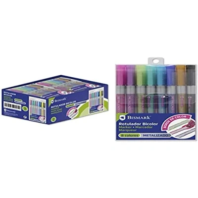 Imagen de Bismark Rotuladores de Contorno Bi Color Plata+Neón