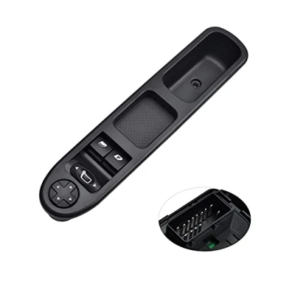 Imagen de KASturbo Interruptor Elevalunas para 207, Botonera de Ventana C3 6554.QC Delantera Izquierda