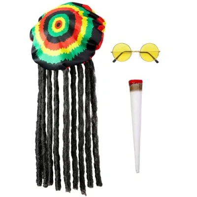 Imagen de &quot;RASTAFARI&quot; (tam with dreadlocks, glasses, joint)