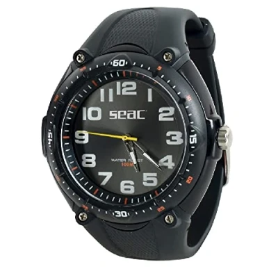 Imagen de SEAC Mover Lifestyle Reloj Resistente al Agua hasta 100 m, Unisex Adulto, Negro, Estándar