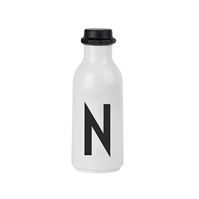 Imagen de Design Letters Botella de Agua Blanco 500 Ml (A Z) para Niño, Adults Botellas Niños Colegio Libre BPA/BPS Garrafa Personalizada Irrompible a Prueba Fugas