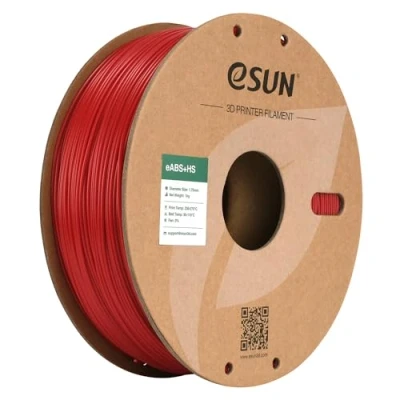 Imagen de eSUN ABS+ Filamento 1.75mm, eABS+HS de Alta Velocidad para Impresora 3D ABS Plus, Precisión Dimensional +/ 0.05mm, Carrete 1KG (2.2 LBS) Impresión Rápida,Rojo Oscuro