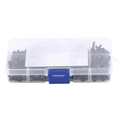 Imagen de Kit de tornillos cabeza cilíndrica 6 panes huecos, M3, hexagonal, tapón rosca con caja almacenamiento