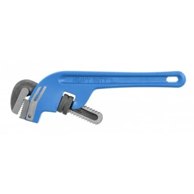Imagen de Högert Technik Llave de tubo Stillson, curvada 450 mm, 18 pulgadas, alicates para bombas agua profesionales y bricolaje, reparación tuberías alcantarillado o calefacción