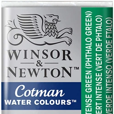 Imagen de Winsor &amp; Newton Cotman Acuarela En Pastilla, Verde Intenso(Verde Ftalo), 1,9x1,6x1,1 cm
