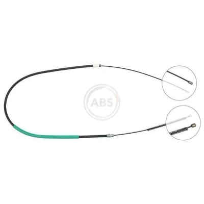 Imagen de A.B.S. K13326 Cable de Freno Mano 1707 Tambor para dirección izquierda/derecha