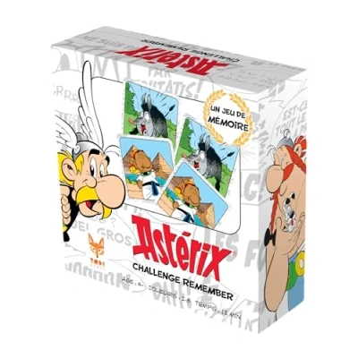 Imagen de Topi Games Astérix Remember Juego de Mesa Cartas Familia a Partir 7 años 2 8 Jugadores AST RM MI 116001 Versión Francesa