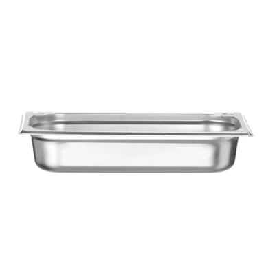 Imagen de HENDI Recipiente GN 1/3,contenedor GN,esquinas reforzadas,resistente a Temperaturas de 40 300C,apto para hornos,congeladores,calientaplatos,baño María,2,5L,325x176x(H) 65mm,acero inoxidable