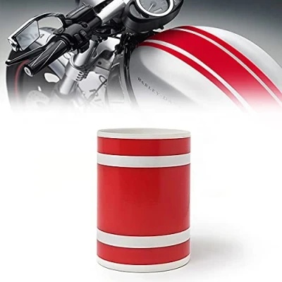 Imagen de 4R Quattroerre.it 10669 Tiras Adhesiva Bike Stripe Triple, Rojo, 12 cm x 2 MT