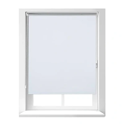 Imagen de Relaxdays Blanco de 160 cm Largo Estor Térmico Opaco, Cortina Enrollable Oscurecedora Ventana, sin Taladrar, x 95 cm, Poliéster
