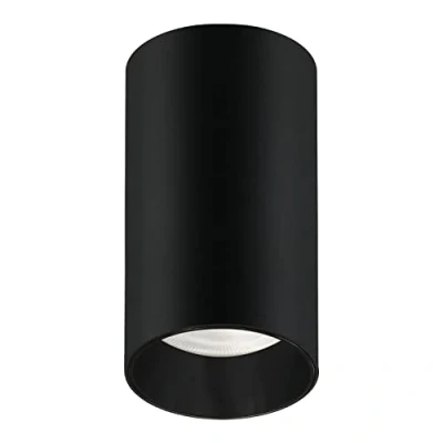 Imagen de Maclean MCE458 B/B Lámpara Empotrable de Techo con Casquillo GU10 para Bombillas LED y Halógenas hasta 35W 55x100mm Lámparas Superficie Redondas Aluminio
