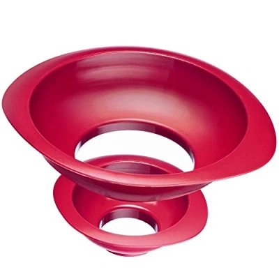 Imagen de Westmark 2 Embudos para conservas / mermelada, Set de embudos, Diámetro del cuello llenado: 4,2/7,5 cm, Plástico, Rojo, 11552270