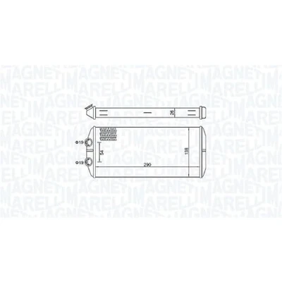 Imagen de MAGNETI MARELLI 350218497000 Radiador de Calefaccion CITROËN: Berlingo / First I, II, C4 I Grand Picasso