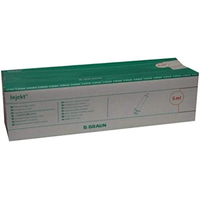 Imagen de Braun Inyect Jeringas con cono excéntrico Luer, 100 x 5 ml