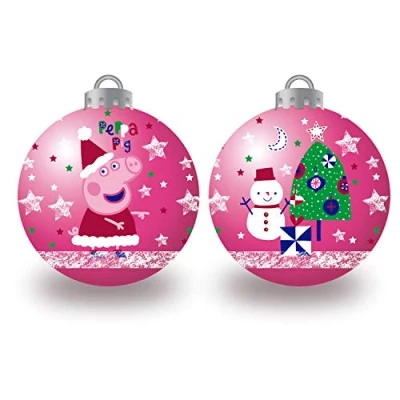 Imagen de ARDITEX PP14017 Pack de 6 Bolas árbol Navidad diámetro 8cm. EONE Peppa Pig