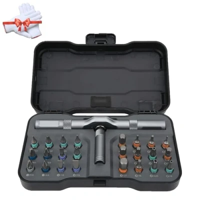 Imagen de DIY Screwdriver 24 In 1, 2024 Upgrade 1 Multi Bit Magnetic Set Multifunctional Toolbox, Screwdriver, Ratchet with Detachable Handle (2Set)