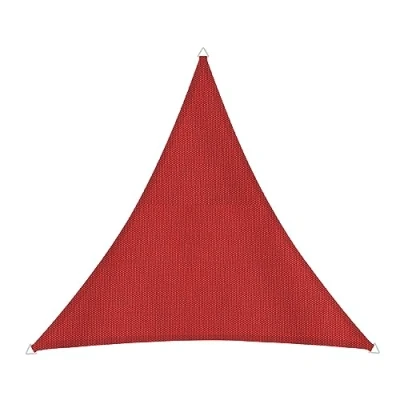 Imagen de Windhager Cannes 10772 Toldo Triangular (4 x 4 m, protección Solar para jardín y terraza, Resistente a los Rayos UV la Intemperie, Color Rojo