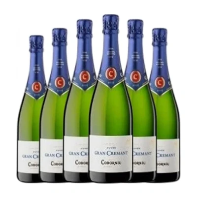Imagen de Codorníu Gran Cremant Brut Cava Reserva 75 cl Espumoso blanco (Caja de 6 Botellas cl)