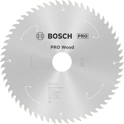 Imagen de Bosch Professional Disco de sierra circular Standard for Wood (madera, 190 x 30 1,6 mm, 60 dientes, accesorio sin cable)