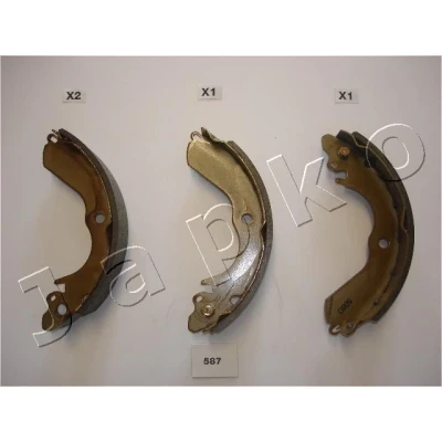 Imagen de JAPKO 55587 Zapatas de Freno Eje trasero 180 36,6 MITSUBISHI: COLT 5