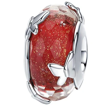 Imagen de Abalorio de Cristal Murano Plata ley para pulseras Pandora, ley, No es una piedra preciosa