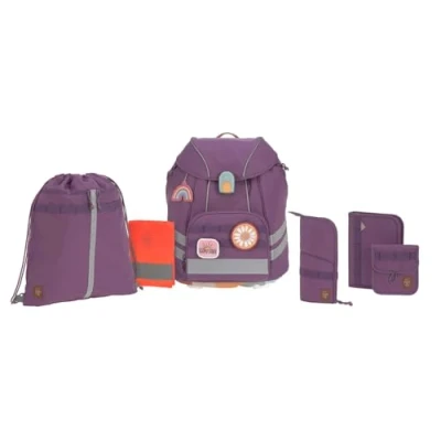 Imagen de LÄSSIG Juego de mochilas escolares 7 piezas para niños/ School Set Flexy Unique, Lilac/Violett