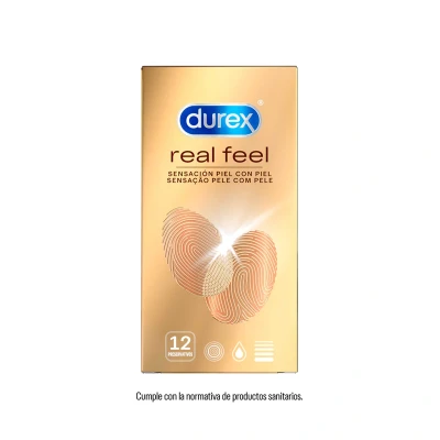 Imagen de Durex Real Feel Preservativo Sin Latex 12 Unidades