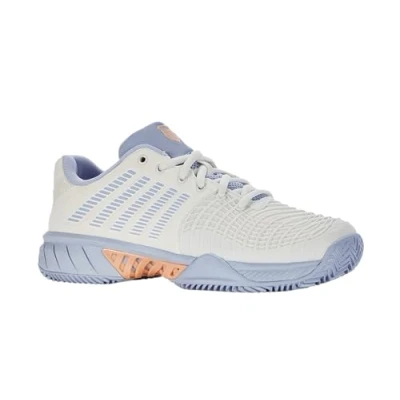 Imagen de K SWISS Express Light 3 HB Zapatillas de tenis para tierra batida, Mujer, Talla: 40, Star white/heather/peach fuzz Zapatos