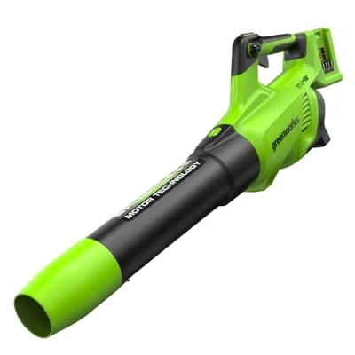 Imagen de Greenworks 48V(2x24V) Soplador de Hojas a Batería Axial, con Motor SIN Escobillas, Función Turbo, 217 km/h, 16,4 m3/min Dos las Baterías y Cargador, Garantía 3 Años GD24X2AB