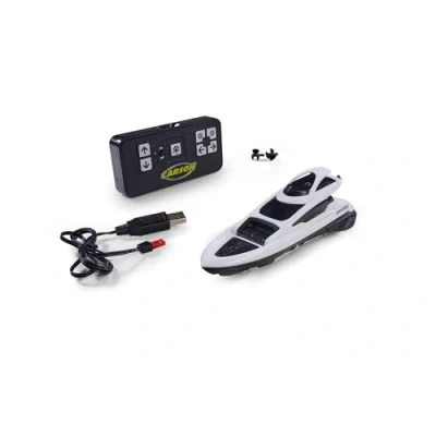 Imagen de Carson 500108057 Nano Racer Yacht 2.4 GHz Barco teledirigido, RC, teledirigido para niños y Adultos, Incluye Mando a Distancia