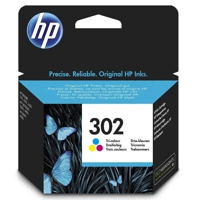 Imagen de Cartucho de tinta HP 302, Tricolor, F6U65AE