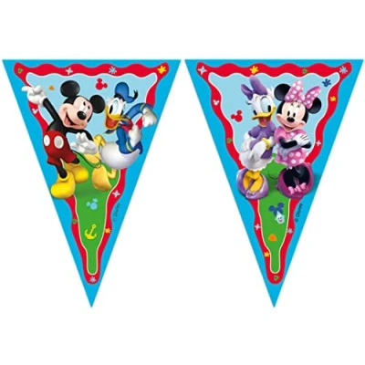 Imagen de Procos Folat 93826P Línea de bandera FSC Mickey Mouse 2,3 metros, Multicolor