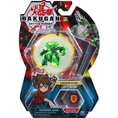 Imagen de Bakugan Ultra, Lupitheon, figura de acción coleccionable 3 pulgadas y tarjeta intercambiable, para edades 6 años en adelante