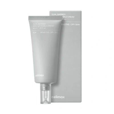 Imagen de Celimax Dual Barrier Skin Wearable Cream Crema de barrera la piel con 5 ceramidas naturales hidratante facial Se absorbe rápidamente sin película grasa en 50 ml