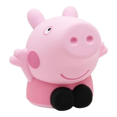 Imagen de Paladone Peppa Pig Squishy Lámpara de escritorio con licencia oficial, decoración sala juegos y mercancía para niños niñas, accesorio regalo luz nocturna