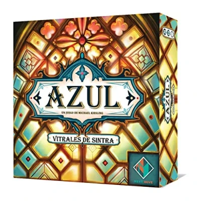Imagen de Plan B Games Azul Vitrales De Sintra Juego Mesa Colocacción Losetas y Estrategia para Adultos Familias a Partir 8 Años 2 4 Jugadores 30 45 Minutos por Partida Español