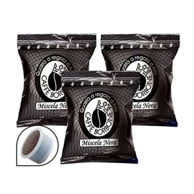 Imagen de Caffè Borbone Mezcla de Café Negra 100 Cápsulas Compatibles con Máquinas Lavazza* Espresso Point*