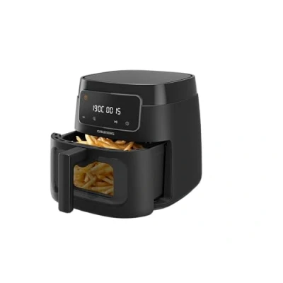 Imagen de Grundig FRY 7320 Freidora de Aire Caliente, 7,6 L capacidad, 1750 W, Pantalla táctil, Ventana Grande, Ajuste Temperatura y Tiempo, Antiadherente, Cesta Apto para Lavavajillas, Negro