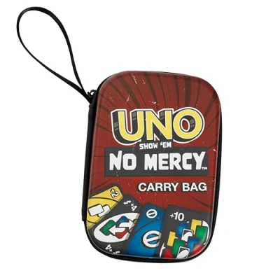 Imagen de Theo Klein 5974 Bolsa para Cartas UNO Show Them no Mercy, Práctica Llevar Fuera de casa, Juguetes niños a Partir 3 años