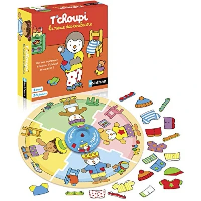 Imagen de Nathan La Rueda de Colores T&#039;choupi Juego Educativo y cooperativo para niños a Partir 3 años 2 4 Jugadores