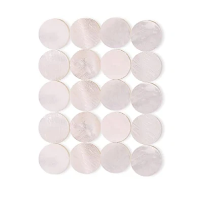 Imagen de 6 mm marcadores de diapasón con incrustaciones perlas para guitarra, bajo, ukelele, mandolina 12/20 piezas., 20 unidades.